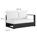 Tahoe 3-Piece Outdoor Patio Powder-Coated Aluminum Sectional Sofa by Modway