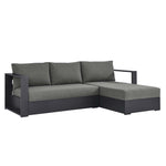 Tahoe 2-Piece Outdoor Aluminum Chaise Sectional Sofa