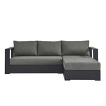 Tahoe 2-Piece Outdoor Aluminum Chaise Sectional Sofa