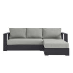Tahoe 2-Piece Outdoor Aluminum Chaise Sectional Sofa
