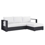 Tahoe 2-Piece Outdoor Aluminum Chaise Sectional Sofa