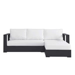 Tahoe 2-Piece Outdoor Aluminum Chaise Sectional Sofa