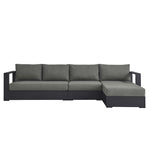 Tahoe 3-Piece Outdoor Patio Powder-Coated Aluminum Sectional Sofa Set