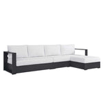 Tahoe 3-Piece Outdoor Patio Powder-Coated Aluminum Sectional Sofa Set