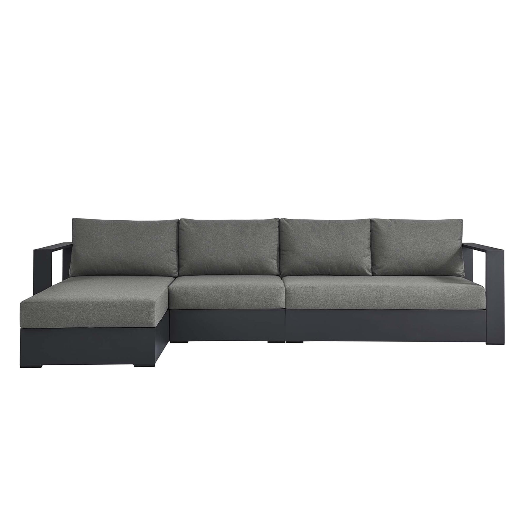 Tahoe 3-Piece Outdoor Patio Powder-Coated Aluminum Sectional Sofa Set by Modway