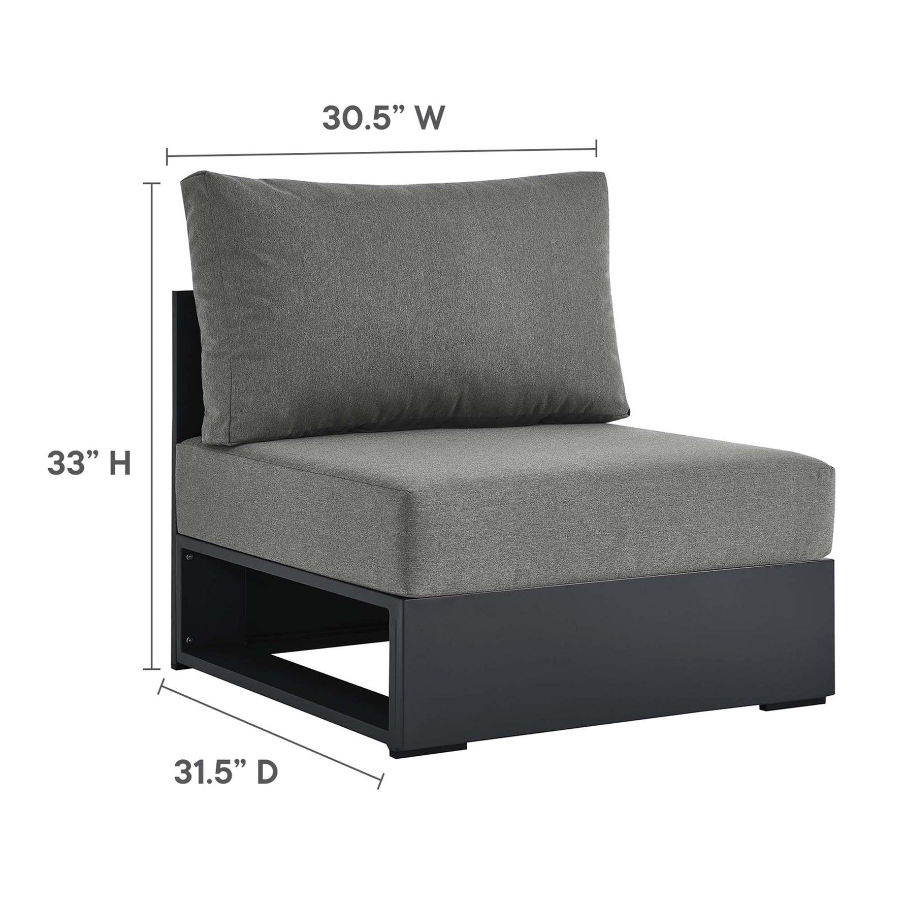 Tahoe 5-Piece Outdoor Patio Sectional Sofa Set by Modway