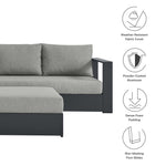 Tahoe 5-Piece Outdoor Patio Sectional Sofa Set by Modway