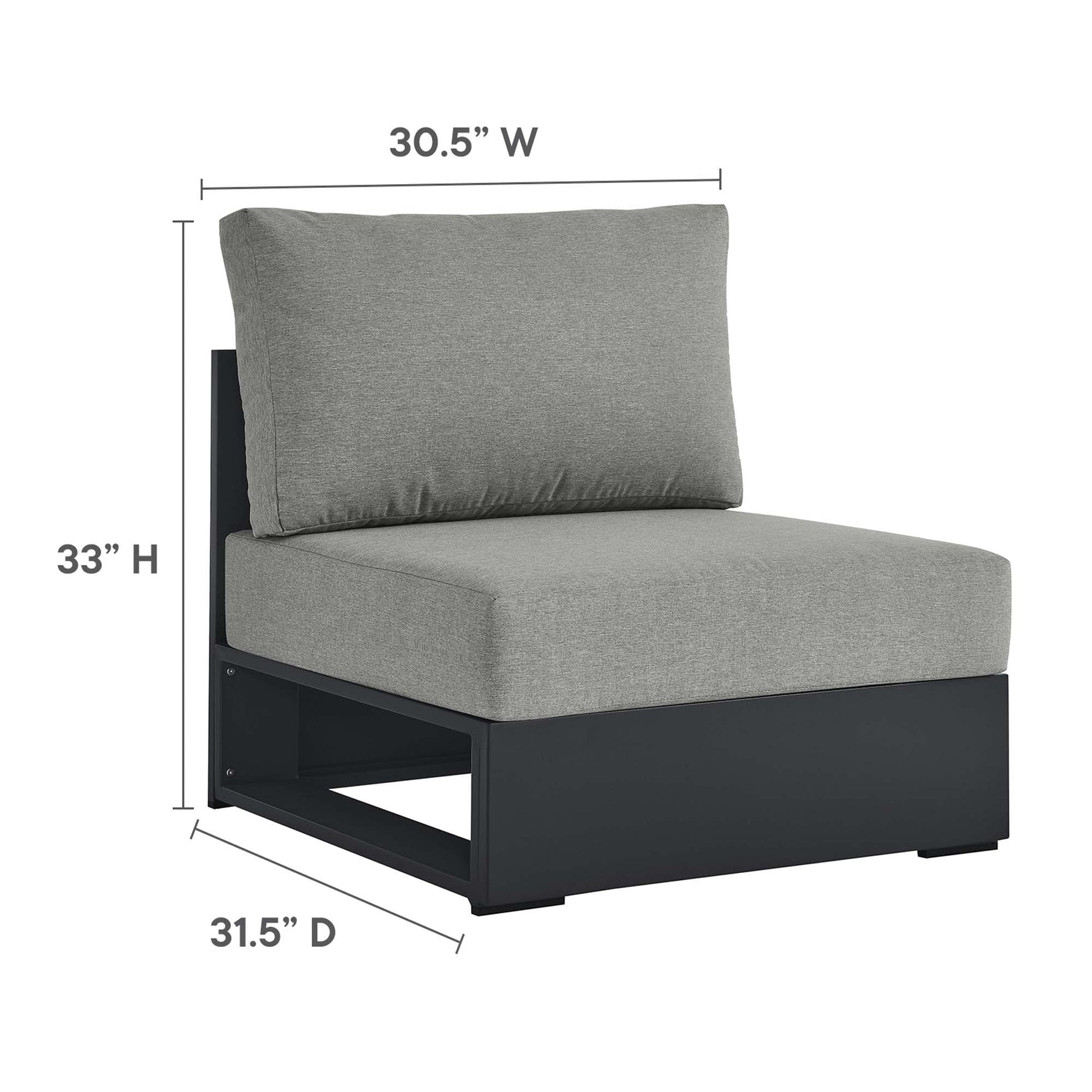 Tahoe 5-Piece Outdoor Patio Sectional Sofa Set by Modway