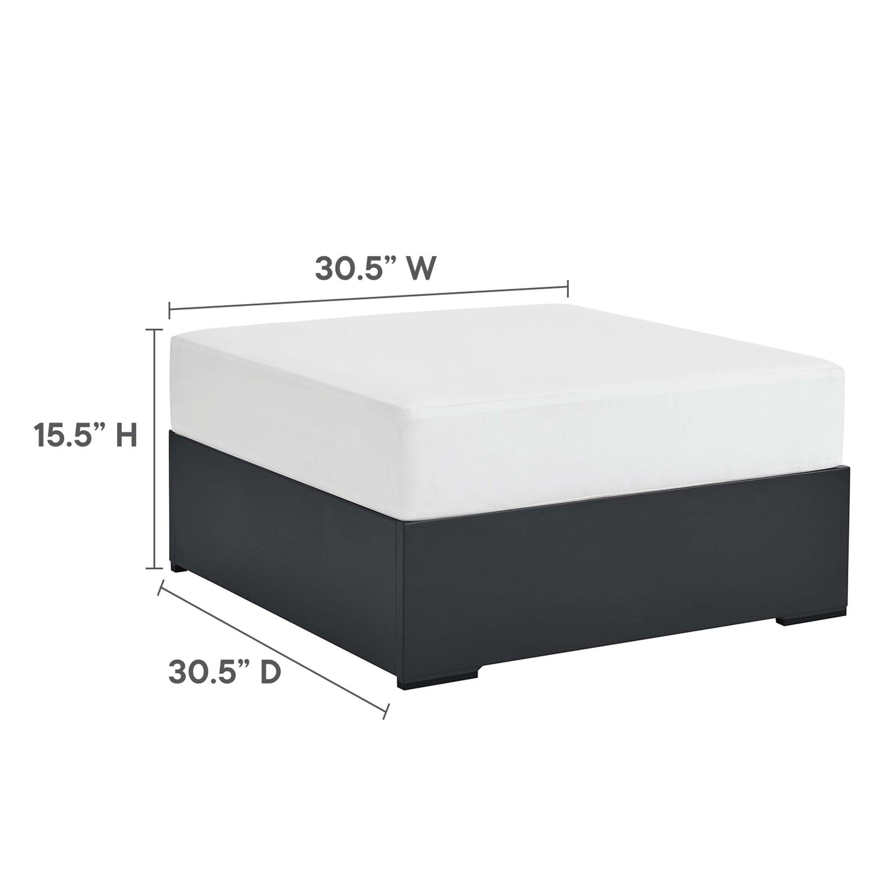 Tahoe 5-Piece Outdoor Patio Sectional Sofa Set by Modway