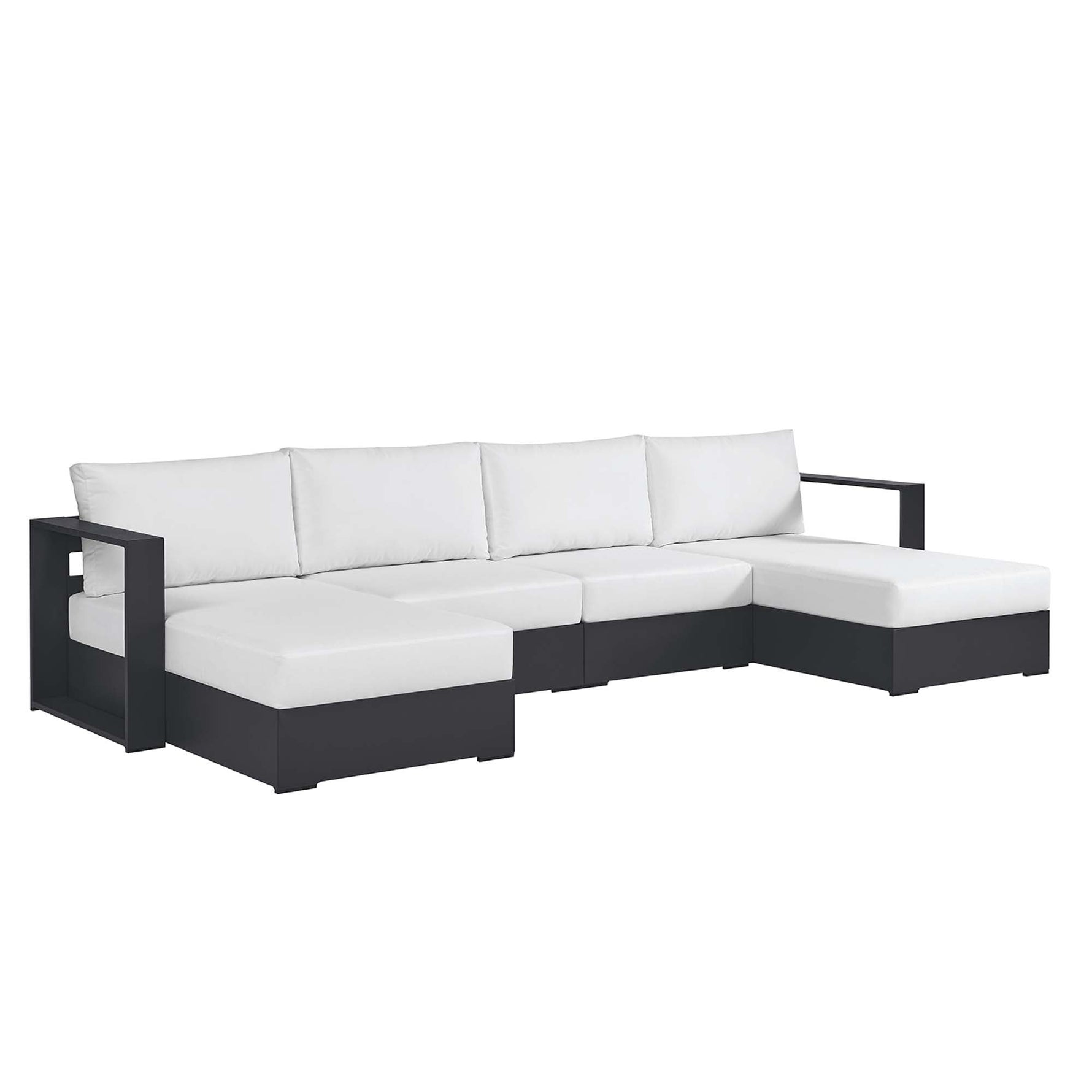 Tahoe 4-Piece Outdoor Patio Sectional Sofa Set by Modway