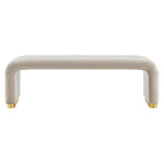 Koda Performance Velvet Waterfall Long Bench by Modway