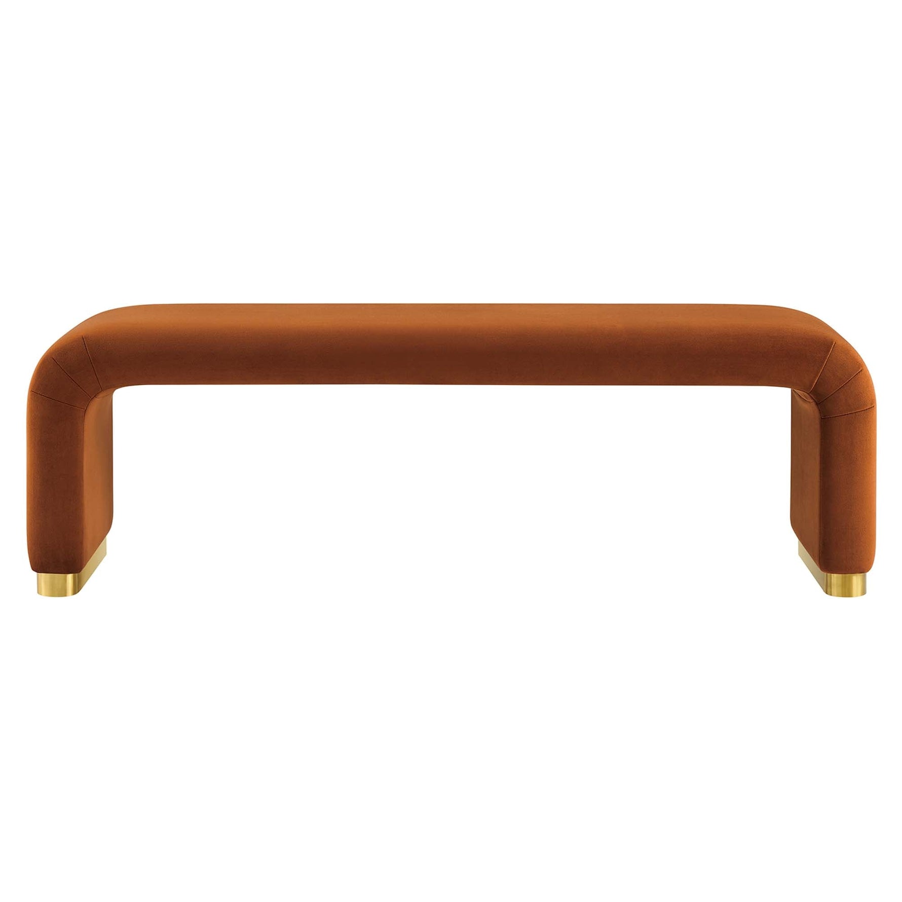 Koda Performance Velvet Waterfall Long Bench by Modway