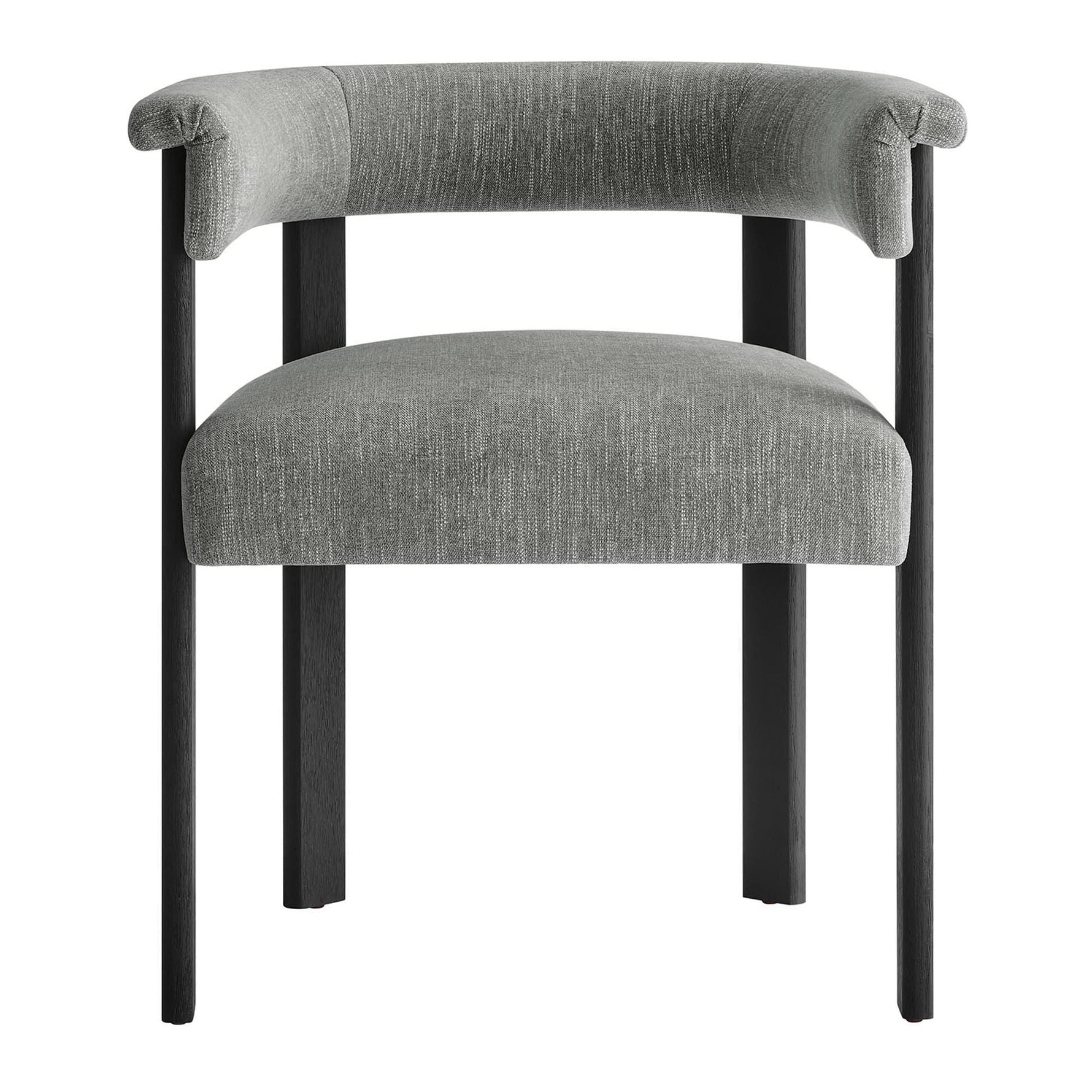 Imogen Fabric Upholstered Barrel Dining Chairs Set of 2