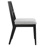 Nimba Faux Rattan Fabric Dining Chairs Set of 2 by Modway