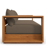 Tahoe Outdoor Patio Acacia Wood Ottoman by Modway