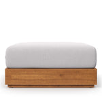 Tahoe Outdoor Patio Acacia Wood Ottoman by Modway
