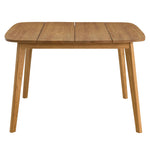 Vienna 46" Square Outdoor Patio Teak Wood Dining Table by Modway
