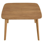 Vienna 46" Square Outdoor Patio Teak Wood Dining Table by Modway