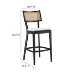 Caledonia Wood Bar Stools Set of 2 by Modway