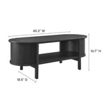 Cadence Coffee Table by Modway Mid-Century Modern Rubberwood