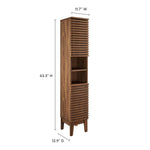 Render Tall Narrow Bathroom Storage Cabinet by Modway