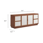 Capri 63" Wood Grain TV Console by Modway