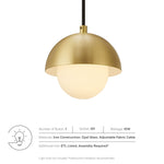 Eclipse Globe Pendant Light by Modway