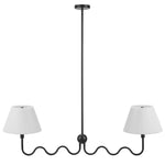 Wave Squiggle 2-Arm Pendant Light by Modway