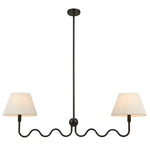 Wave Squiggle 2-Arm Pendant Light by Modway