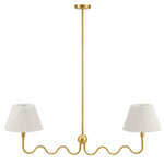 Wave Squiggle 2-Arm Pendant Light by Modway