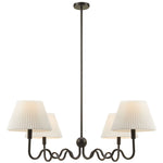 Wave Squiggle 4-Arm Pendant Light by Modway