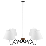 Sunlit Squiggle 4-Arm Pendant Light by Modway