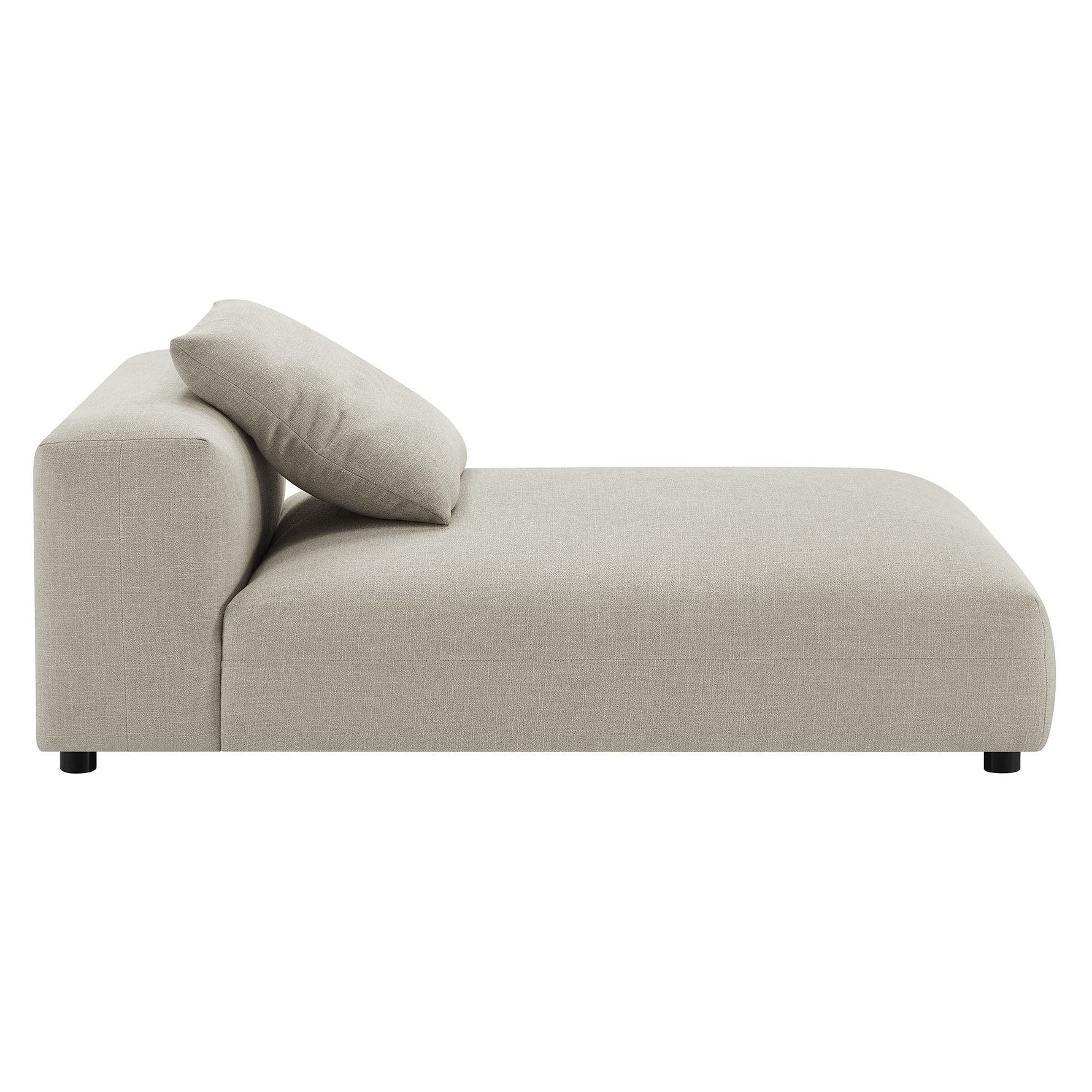 Solace 2-Piece Modular Upholstered Fabric Sectional Sofa with Chaise by Modway