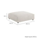 Solace Modular Corduroy Upholstered Ottoman by Modway