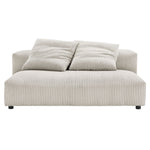 Solace Modular Corduroy Upholstered Armless Loveseat by Modway