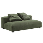 Solace 2-Piece Modular Corduroy Upholstered Sectional Sofa with Chaise