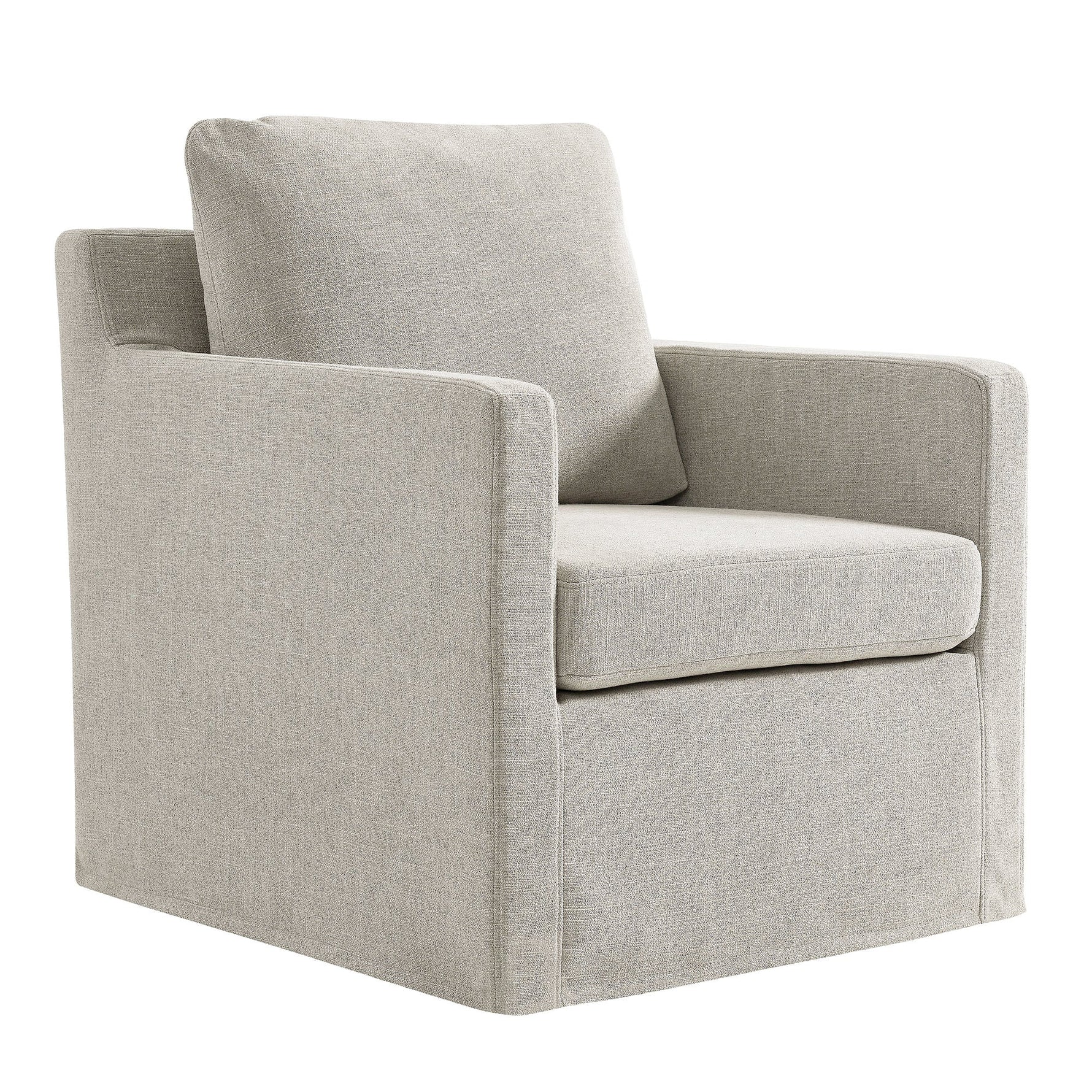 Serene Fabric Slipcovered Swivel Armchair by Modway