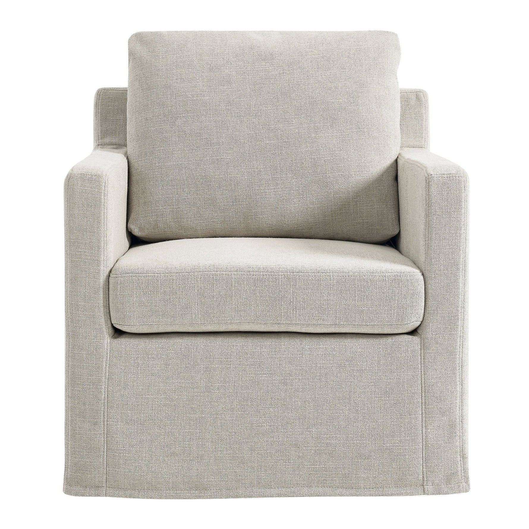 Serene Fabric Slipcovered Swivel Armchair by Modway