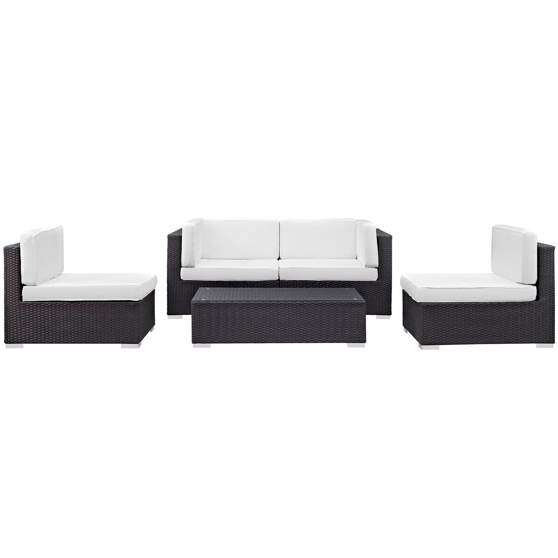 Camfora 5-Piece Outdoor Patio Sectional Set by Modway