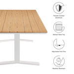 Gavelston 91" Outdoor Patio Aluminum Dining Table by Modway