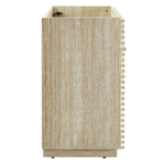 Render 30" Faux Travertine Bathroom Vanity Cabinet
