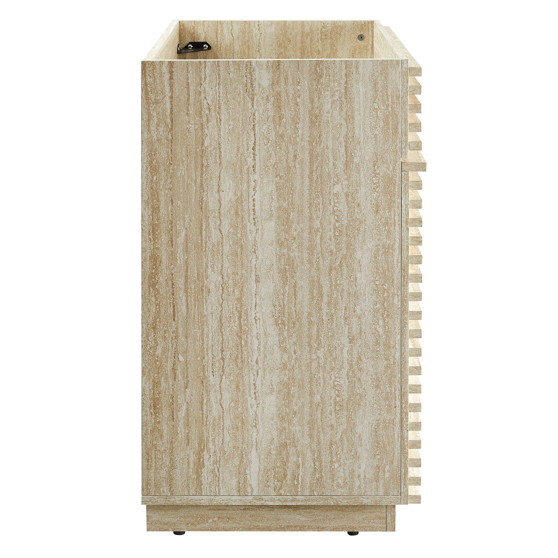 Render 30" Faux Travertine Bathroom Vanity Cabinet