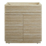 Render 30" Faux Travertine Bathroom Vanity Cabinet