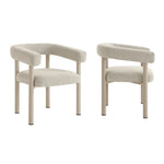 Nautica Outdoor Patio Aluminum Dining Armchairs Set of 2 by Modway