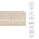 Terra 71" Wall-Mounted TV Stand by Modway