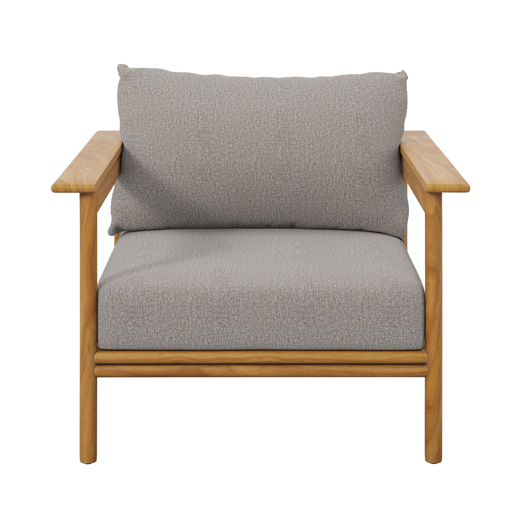 Wren Outdoor Patio Teak Wood Armchair Set of 2 by Modway