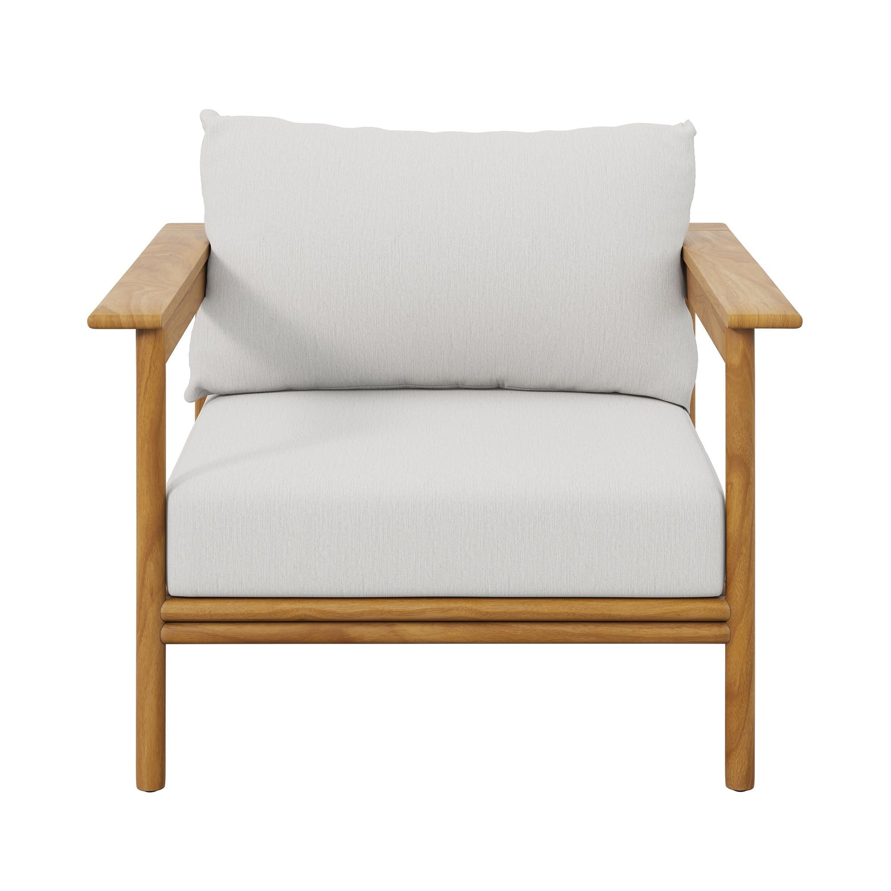 Wren Outdoor Patio Teak Wood Armchair Set of 2 by Modway