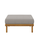 Wren Outdoor Patio Teak Wood Ottoman By Modway