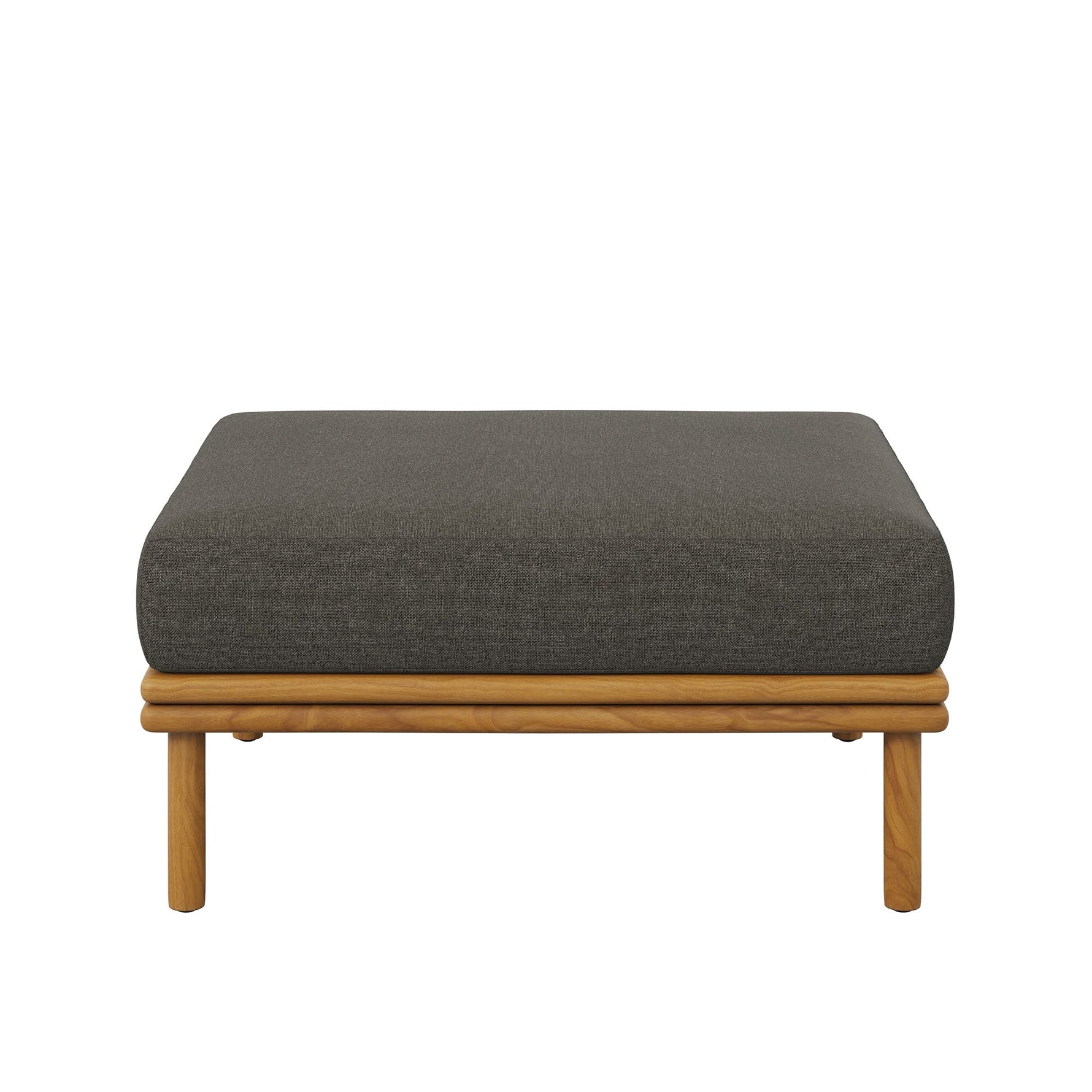 Wren Outdoor Patio Teak Wood Ottoman By Modway
