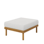 Wren Outdoor Patio Teak Wood Ottoman By Modway